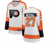 Women Philadelphia Flyers #27 Ron Hextall Fanatics Branded White Away Breakaway NHL Jersey