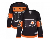 Women's Reebok Philadelphia Flyers #15 Michael Del Zotto Authentic Black 2017 Stadium Series NHL Jersey