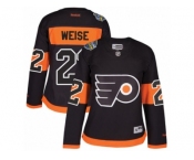 Women's Reebok Philadelphia Flyers #22 Dale Weise Authentic Black 2017 Stadium Series NHL Jersey