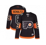 Women's Reebok Philadelphia Flyers #8 Dave Schultz Authentic Black 2017 Stadium Series NHL Jersey