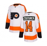 Youth Adidas Philadelphia Flyers #14 Sean Couturier Authentic White Away NHL Jersey