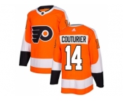 Youth Adidas Philadelphia Flyers #14 Sean Couturier Orange Home Authentic Stitched NHL Jersey