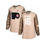 Youth Adidas Philadelphia Flyers #16 Bobby Clarke Camo Authentic 2017 Veterans Day Stitched NHL Jersey