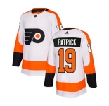 Youth Adidas Philadelphia Flyers #19 Nolan Patrick Authentic White Away NHL Jersey