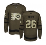 Youth Adidas Philadelphia Flyers #26 Brian Propp Authentic Green Salute to Service NHL Jersey