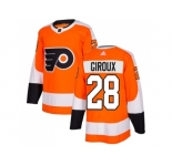 Youth Adidas Philadelphia Flyers #28 Claude Giroux Orange Home Authentic Stitched NHL Jersey