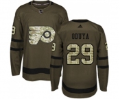 Youth Adidas Philadelphia Flyers #29 Johnny Oduya Authentic Green Salute to Service NHL Jersey
