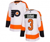 Youth Adidas Philadelphia Flyers #3 Radko Gudas Authentic White Away NHL Jersey