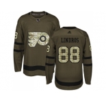 Youth Adidas Philadelphia Flyers #88 Eric Lindros Green Salute to Service Stitched NHL Jersey