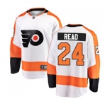 Youth Philadelphia Flyers #24 Matt Read Fanatics Branded White Away Breakaway NHL Jersey