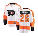 Youth Philadelphia Flyers #26 Brian Propp Fanatics Branded White Away Breakaway NHL Jersey