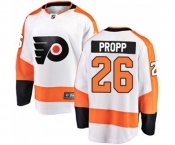 Youth Philadelphia Flyers #26 Brian Propp Fanatics Branded White Away Breakaway NHL Jersey