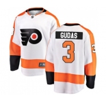 Youth Philadelphia Flyers #3 Radko Gudas Fanatics Branded White Away Breakaway NHL Jersey