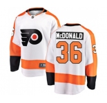 Youth Philadelphia Flyers #36 Colin McDonald Fanatics Branded White Away Breakaway NHL Jersey