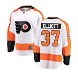 Youth Philadelphia Flyers #37 Brian Elliott Fanatics Branded White Away Breakaway NHL Jersey