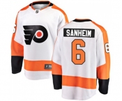 Youth Philadelphia Flyers #6 Travis Sanheim Fanatics Branded White Away Breakaway NHL Jersey