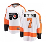 Youth Philadelphia Flyers #7 Bill Barber Fanatics Branded White Away Breakaway NHL Jersey