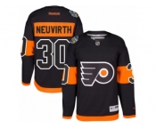 Youth Reebok Philadelphia Flyers #30 Michal Neuvirth Authentic Black 2017 Stadium Series NHL Jersey