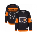Youth Reebok Philadelphia Flyers #47 Andrew MacDonald Authentic Black 2017 Stadium Series NHL Jersey