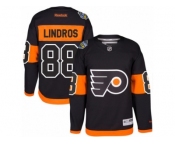 Youth Reebok Philadelphia Flyers #88 Eric Lindros Authentic Black 2017 Stadium Series NHL Jersey