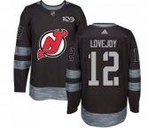 Adidas New Jersey Devils #12 Ben Lovejoy Authentic Black 1917-2017 100th Anniversary Hockey Jersey