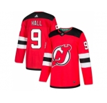 Adidas New Jersey Devils #9 Taylor Hall Red Home Authentic Stitched NHL Jersey