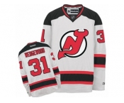 Men's Reebok New Jersey Devils #31 Scott Wedgewood Authentic White Away NHL Jersey