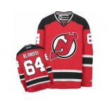 Men's Reebok New Jersey Devils #64 Joseph Blandisi Authentic Red Home NHL Jersey