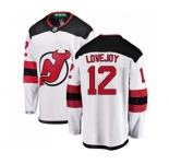 New Jersey Devils #12 Ben Lovejoy Fanatics Branded White Away Breakaway Hockey Jersey