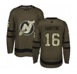 New Jersey Devils #16 Steve Santini Authentic Green Salute to Service Hockey Jersey
