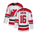 New Jersey Devils #16 Steve Santini Authentic White Alternate Hockey Jersey