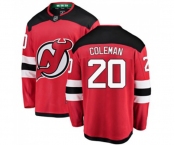 New Jersey Devils #20 Blake Coleman Fanatics Branded Red Home Breakaway Hockey Jersey
