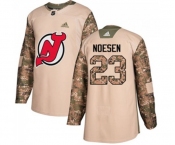 New Jersey Devils #23 Stefan Noesen Authentic Camo Veterans Day Practice Hockey Jersey