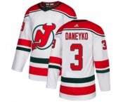 New Jersey Devils #3 Ken Daneyko Premier White Alternate Hockey Jersey
