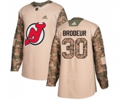 New Jersey Devils #30 Martin Brodeur Authentic Camo Veterans Day Practice Hockey Jersey