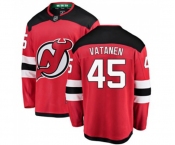 New Jersey Devils #45 Sami Vatanen Fanatics Branded Red Home Breakaway Hockey Jersey