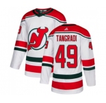 New Jersey Devils #49 Eric Tangradi Authentic White Alternate Hockey Jersey