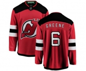 New Jersey Devils #6 Andy Greene Fanatics Branded Red Home Breakaway Hockey Jersey