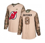 New Jersey Devils #8 Will Butcher Authentic Camo Veterans Day Practice Hockey Jersey