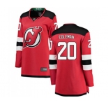 Women New Jersey Devils #20 Blake Coleman Fanatics Branded Red Home Breakaway Hockey Jersey