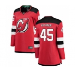 Women New Jersey Devils #45 Sami Vatanen Fanatics Branded Red Home Breakaway Hockey Jersey