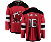 Youth New Jersey Devils #16 Steve Santini Fanatics Branded Red Home Breakaway Hockey Jersey