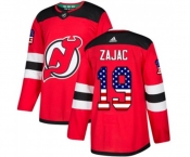 Youth New Jersey Devils #19 Travis Zajac Authentic Red USA Flag Fashion Hockey Jersey