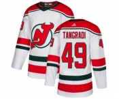 Youth New Jersey Devils #49 Eric Tangradi Authentic White Alternate Hockey Jersey