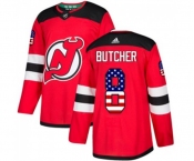 Youth New Jersey Devils #8 Will Butcher Authentic Red USA Flag Fashion Hockey Jersey