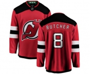 Youth New Jersey Devils #8 Will Butcher Fanatics Branded Red Home Breakaway Hockey Jersey