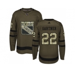 Adidas New York Rangers #22 Mike Gartner Green Salute to Service Stitched NHL Jersey