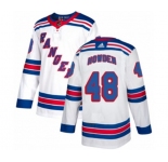 Adidas New York Rangers #48 Brett Howden Authentic White Away NHL Jersey