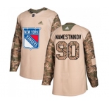 Adidas New York Rangers #90 Vladislav Namestnikov Authentic Camo Veterans Day Practice NHL Jersey