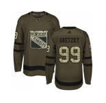 Adidas New York Rangers #99 Wayne Gretzky Green Salute to Service Stitched NHL Jersey